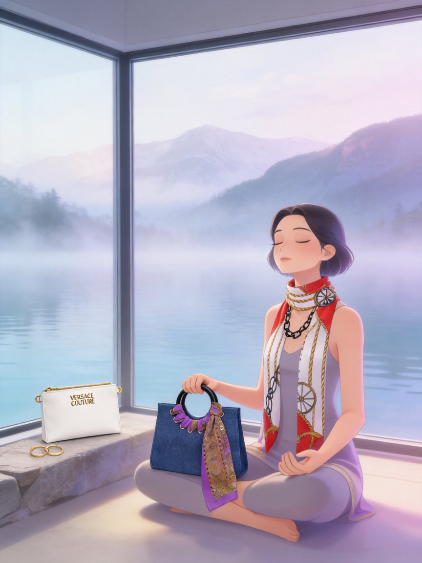 bag + scarf = instant upgrade