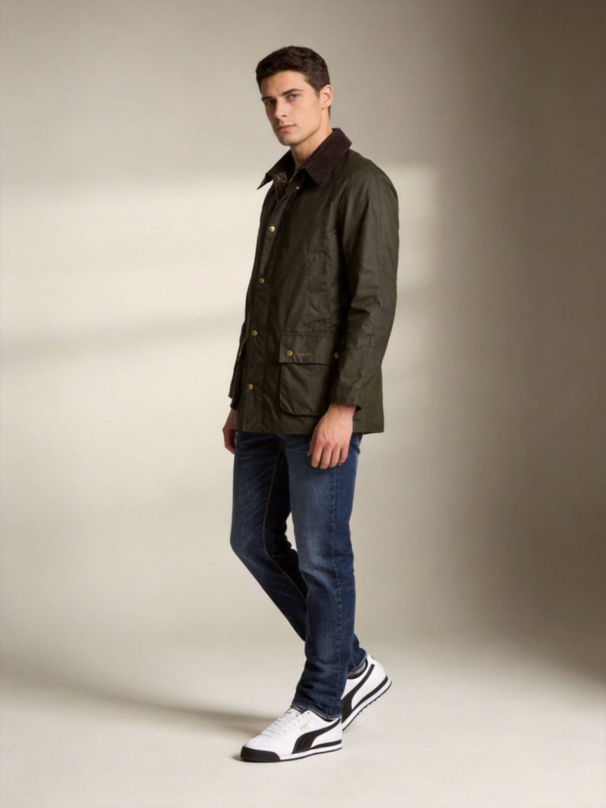 Barbour + Pumas = weekend ready