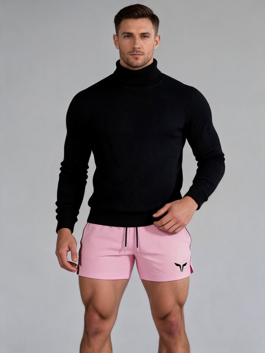 turtleneck + pink shorts = ?