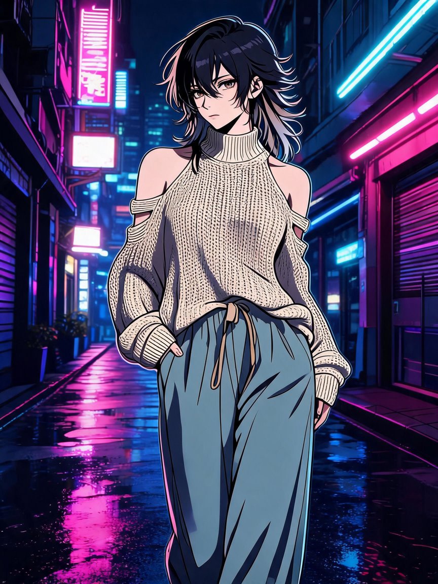 neon alley fit check