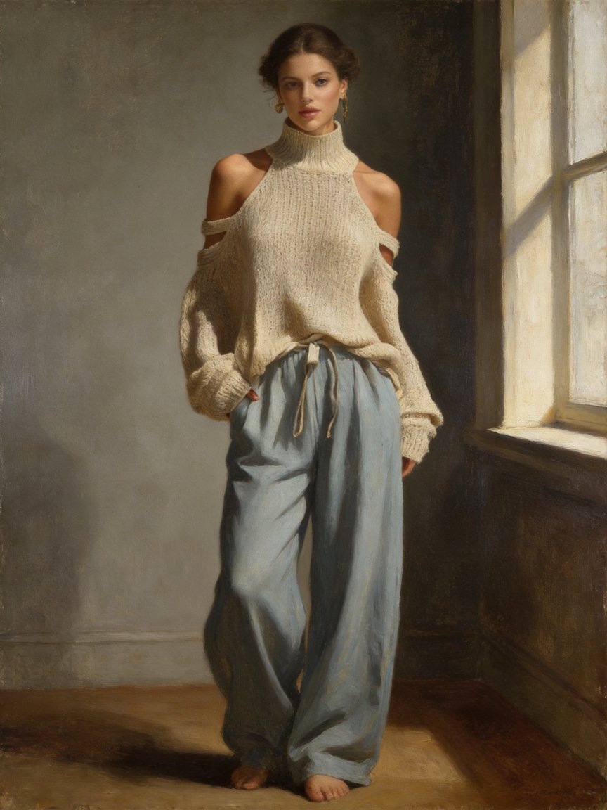that beige sweater moment