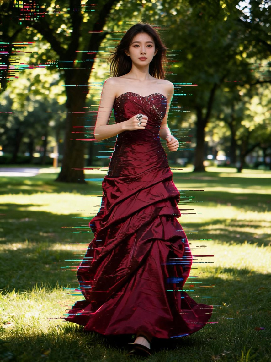ball gown in the park, no regrets